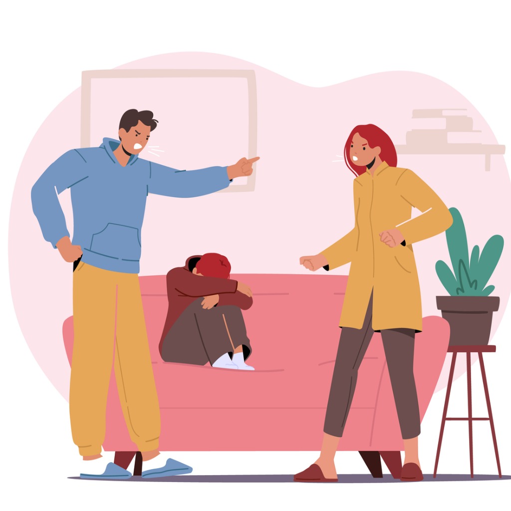 family fighting dry drunk syndrome